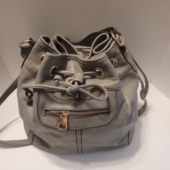 Scarleton Women's Grey Shoulder Handbag Tote Purse, Soft Vegan Leather Bag - Picture 2 of 10